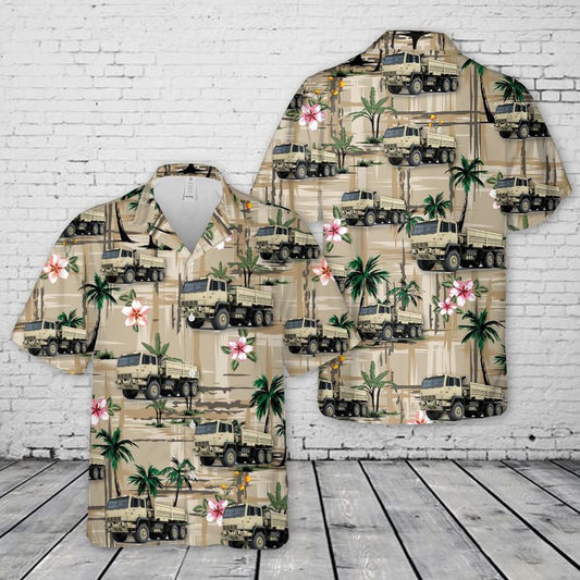 Army Hawaiian Shirt, US Army M1083 MTV Cargo Truck Hawaiian Shirt, Veteran Hawaiian Shirts