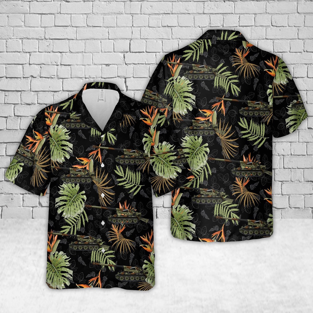 Army Hawaiian Shirt, US Army M110 HMC Hawaiian Shirt, Veteran Hawaiian Shirts