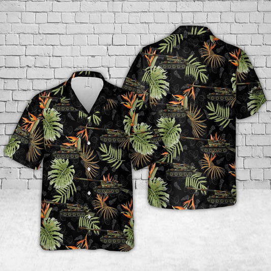 Army Hawaiian Shirt, US Army M110 HMC Hawaiian Shirt, Veteran Hawaiian Shirts