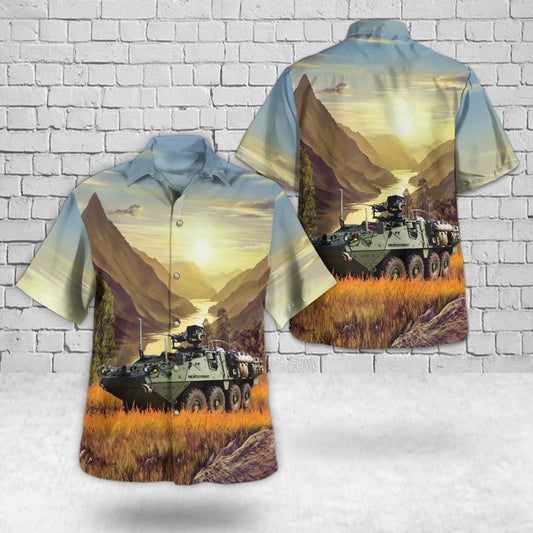 Army Hawaiian Shirt, US Army M1127 Reconnaissance Vehicle (RV) Hawaiian Shirt, Veteran Hawaiian Shirts