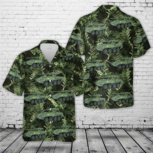 Army Hawaiian Shirt, US Army M1128 Stryker MGS Hawaiian Shirt, Veteran Hawaiian Shirts