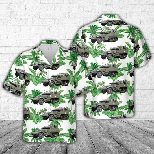 Army Hawaiian Shirt, US Army M16 Multiple Gun Motor Carriage Hawaiian Shirt, Veteran Hawaiian Shirts