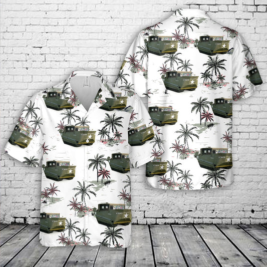 Army Hawaiian Shirt, US Army M29c Weasel US unarmored full track transport vehicle Hawaiian Shirt, Veteran Hawaiian Shirts