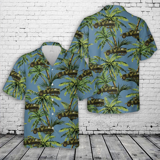 Army Hawaiian Shirt, US Army M2A1 with the M48 gun mount and cal.30 (7.62 mm) pintle mounts Hawaiian Shirt, Veteran Hawaiian Shirts