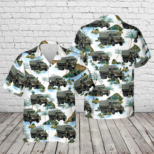 Army Hawaiian Shirt, US Army M35A2 Truck Hawaiian Shirt, Veteran Hawaiian Shirts