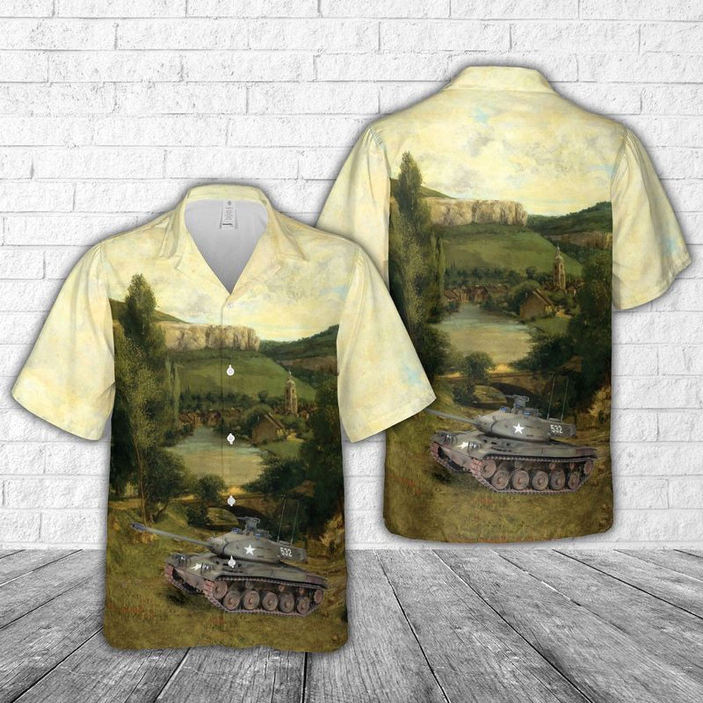 Army Hawaiian Shirt, US Army M41 Walker Bulldog Vietnam war Hawaiian Shirt, Veteran Hawaiian Shirts