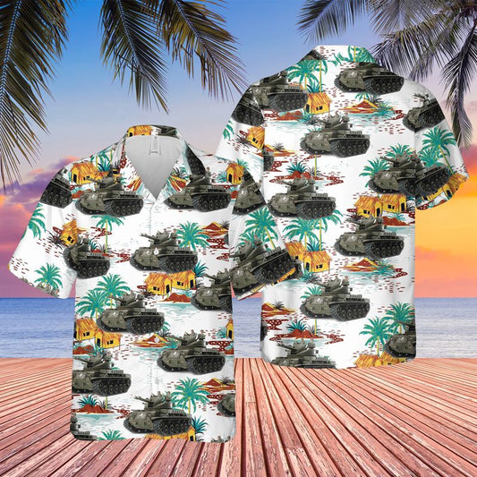 Army Hawaiian Shirt, US Army M42 Duster Hawaiian Shirt, Veteran Hawaiian Shirts