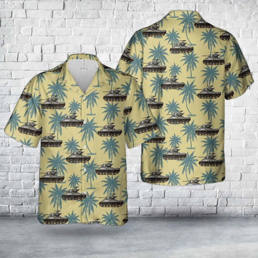 Army Hawaiian Shirt, US Army M4A3E2 Jumbo from the 33rd Battalion, 3rd US Armored Division Hawaiian Shirt, Veteran Hawaiian Shirts