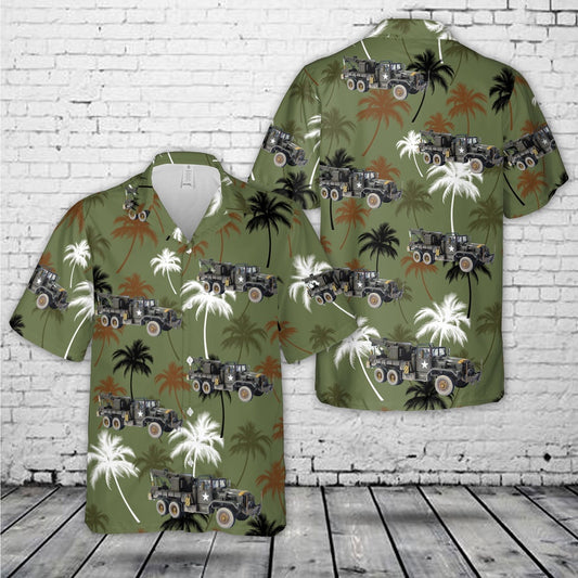 Army Hawaiian Shirt, US Army M534 Medium Wrecker Hawaiian Shirt, Veteran Hawaiian Shirts