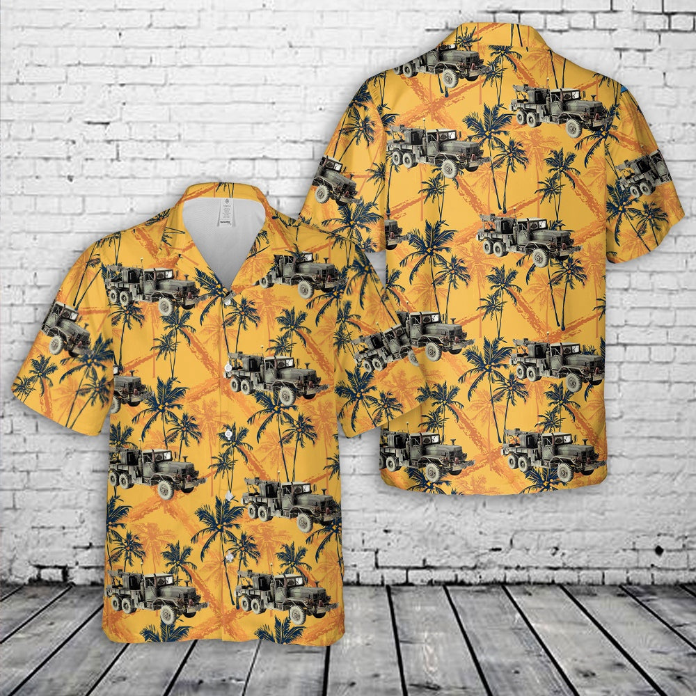 Army Hawaiian Shirt, US Army M816 Medium Wrecker Truck Hawaiian Shirt, Veteran Hawaiian Shirts