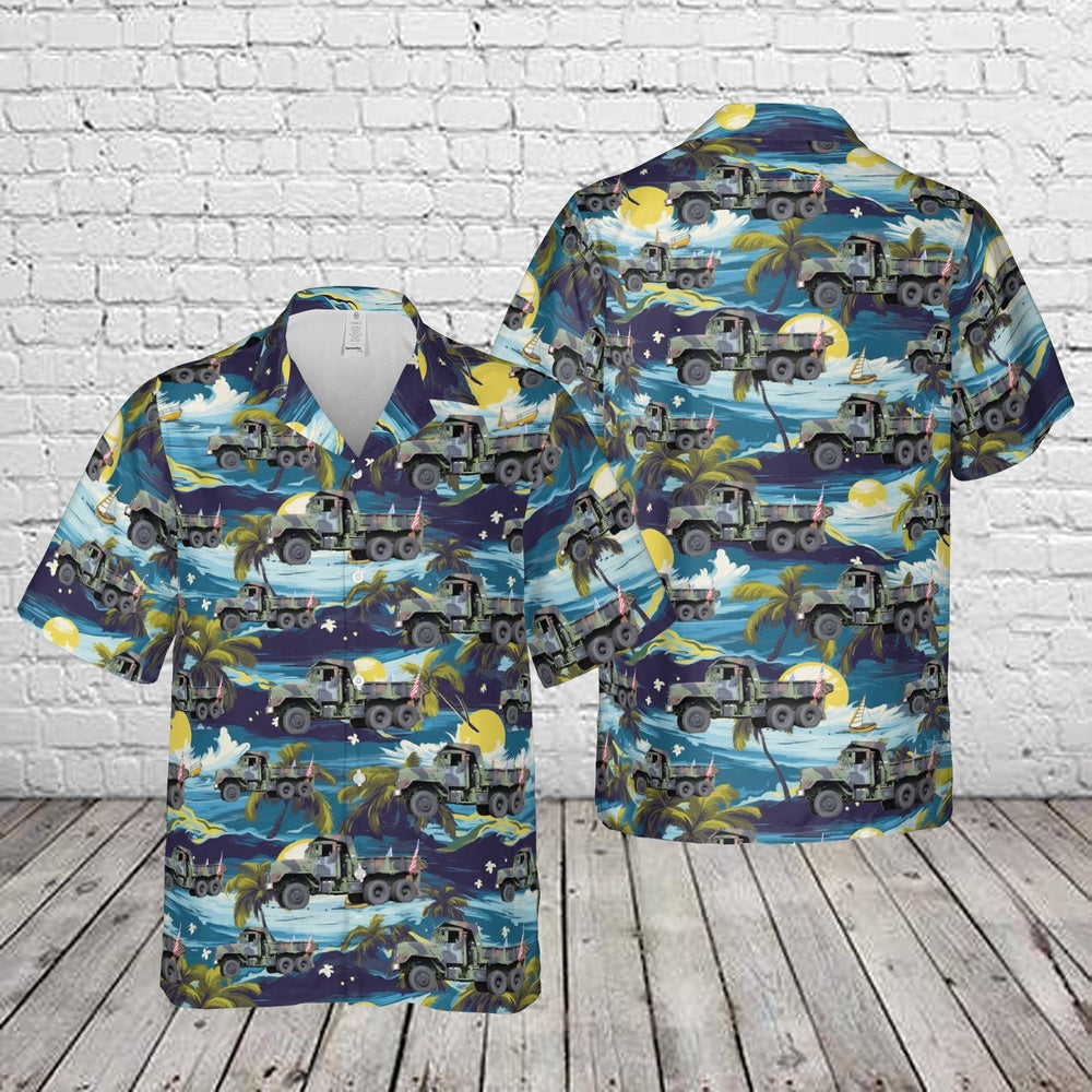 Army Hawaiian Shirt, US Army M929 5-ton 6x6 Hawaiian Shirt, Veteran Hawaiian Shirts
