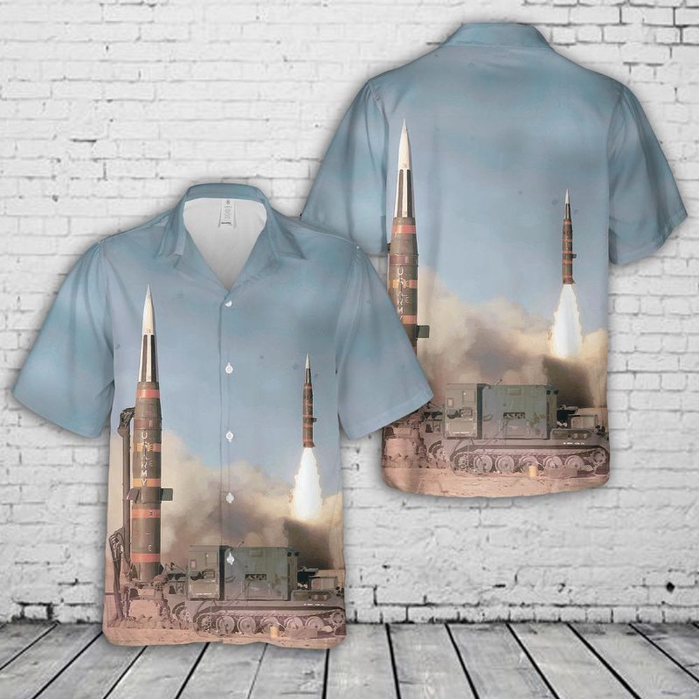 Army Hawaiian Shirt, US Army MGM-31 Pershing Hawaiian Shirt, Veteran Hawaiian Shirts