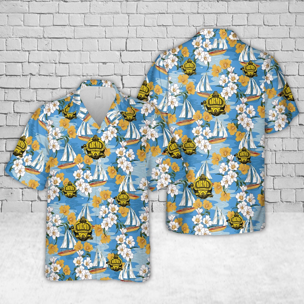 Army Hawaiian Shirt, US Army MK 21 Diver Hawaiian Shirt, Veteran Hawaiian Shirts