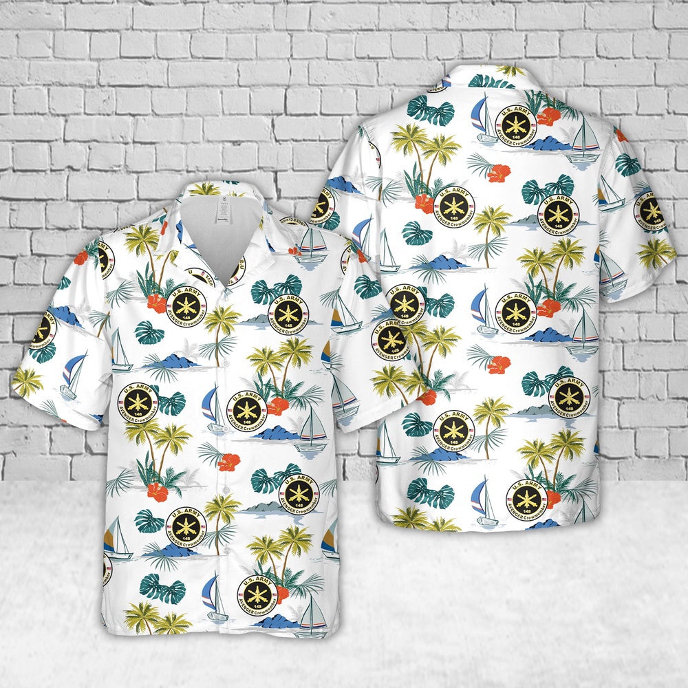 Army Hawaiian Shirt, US Army MOS 14S AVENGER Crewmember Hawaiian Shirt, Veteran Hawaiian Shirts