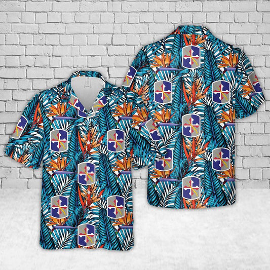 Army Hawaiian Shirt, US Army Maryland Army National Guard 58th Expeditionary Military Intelligence Brigade Hawaiian Shirt, Veteran Hawaiian Shirts