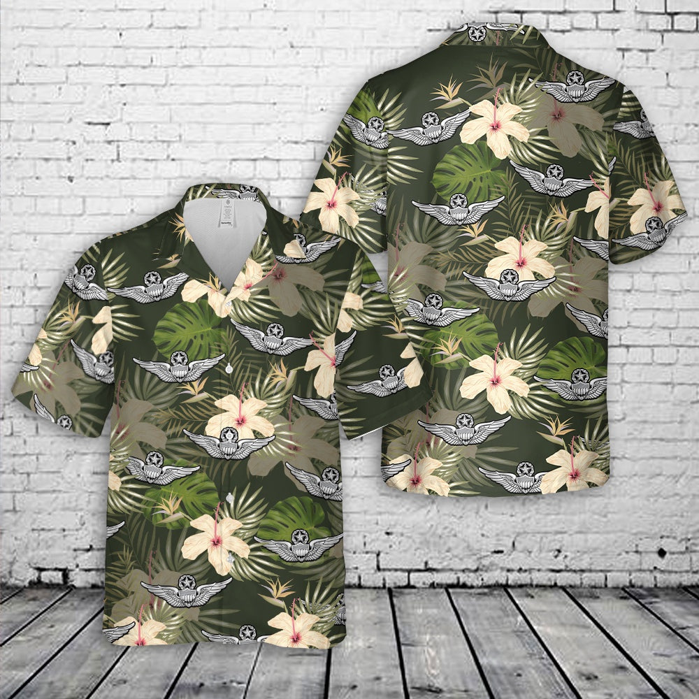 Army Hawaiian Shirt, US Army Master Aviator Wings Hawaiian Shirt, Veteran Hawaiian Shirts