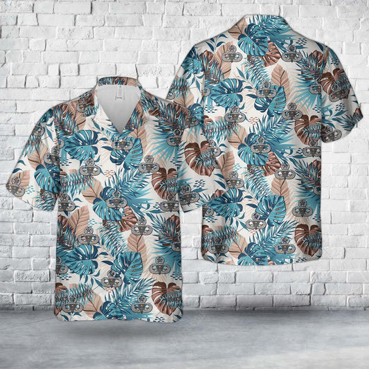 Army Hawaiian Shirt, US Army Master Jump Wings with 3 Combat stars Hawaiian Shirt, Veteran Hawaiian Shirts