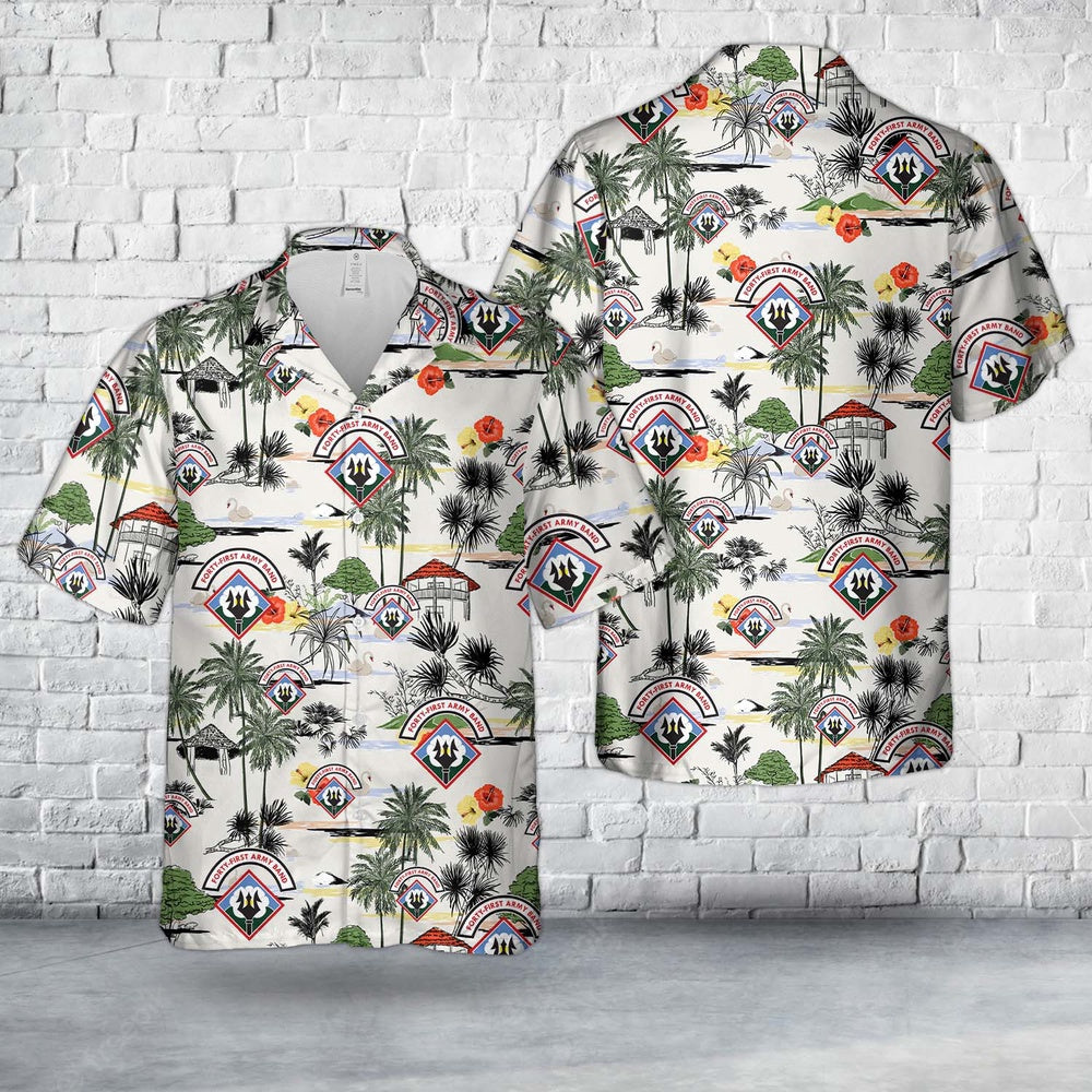 Army Hawaiian Shirt, US Army Mississippi Army National Guard 41st Army Band Hawaiian Shirt, Veteran Hawaiian Shirts