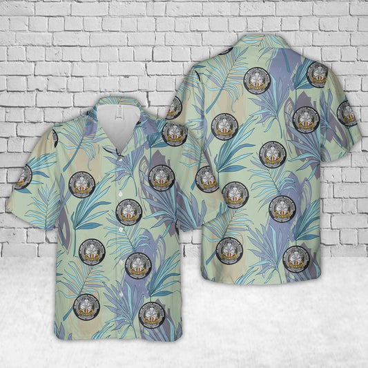 Army Hawaiian Shirt, US Army Mountain Warfare School Jericho, Vermont Hawaiian Shirt, Veteran Hawaiian Shirts