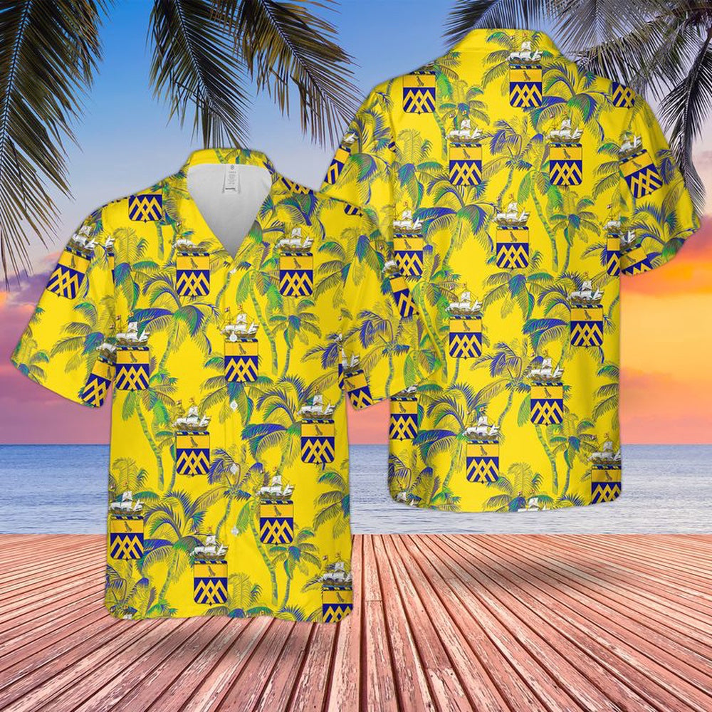 Army Hawaiian Shirt, US Army New York Army National Guard 101st Cavalry Regiment Hawaiian Shirt, Veteran Hawaiian Shirts