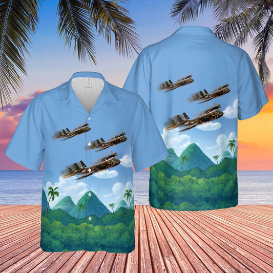 Army Hawaiian Shirt, US Army OV-1A Mohawk Hawaiian Shirt, Veteran Hawaiian Shirts