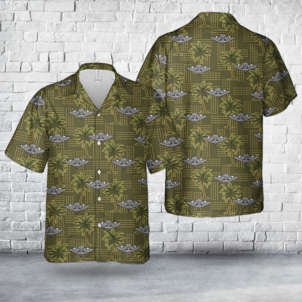 Army Hawaiian Shirt, US Army Parachute Rigger Airborne Hawaiian Shirt, Veteran Hawaiian Shirts