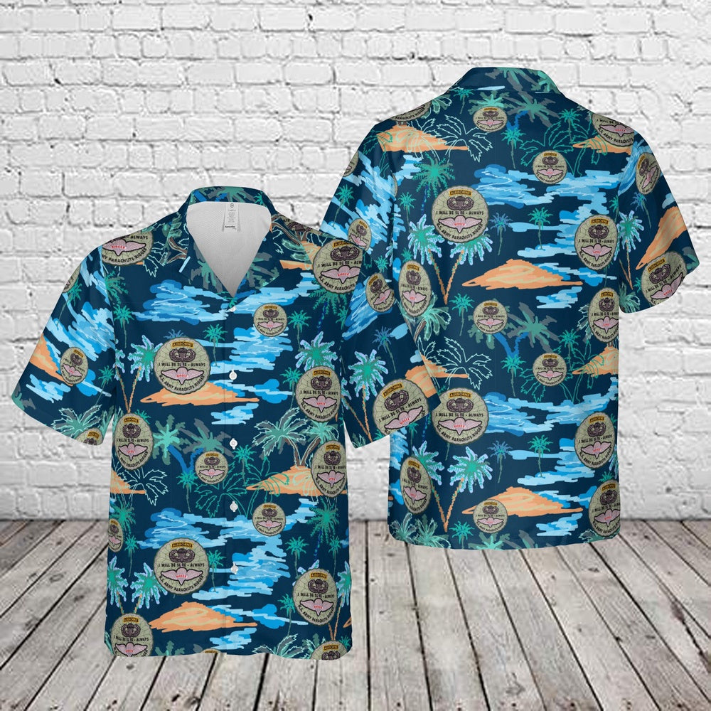 Army Hawaiian Shirt, US Army Parachute Rigger Hawaiian Shirt, Veteran Hawaiian Shirts
