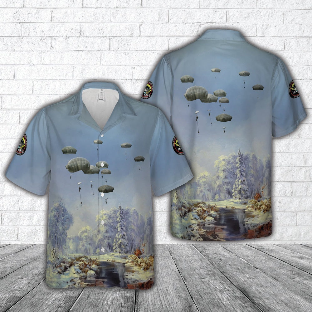 Army Hawaiian Shirt, US Army Paratroopers 2nd Battalion, 503rd Parachute Infantry Regiment,173rd Airborne Brigade Hawaiian Shirt, Veteran Hawaiian Shirts
