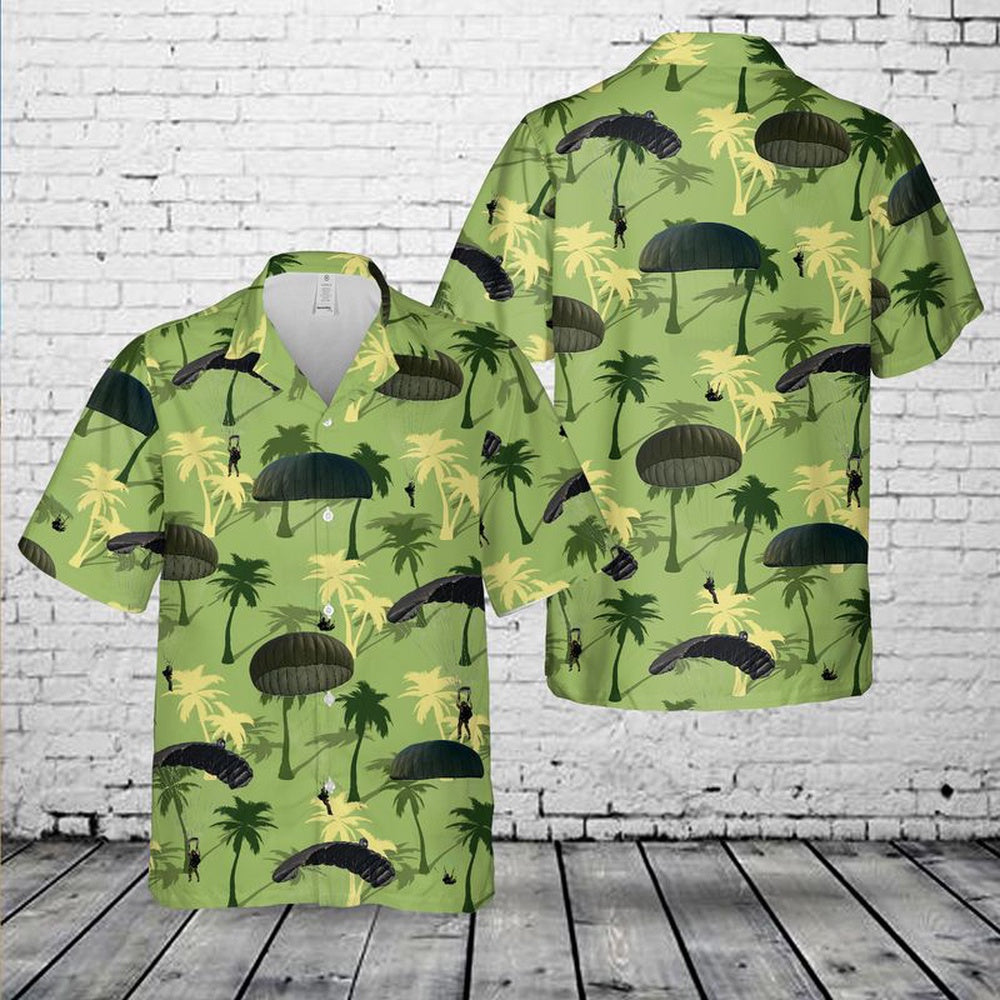 Army Hawaiian Shirt, US Army Paratroopers Hawaiian Shirt, Veteran Hawaiian Shirts