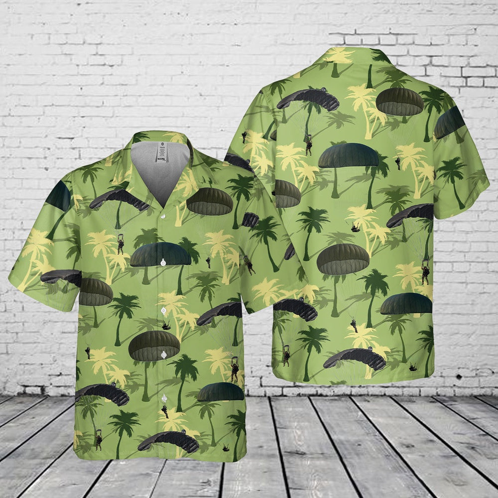Army Hawaiian Shirt, US Army Paratroopers Pocket Hawaiian Shirt, Veteran Hawaiian Shirts