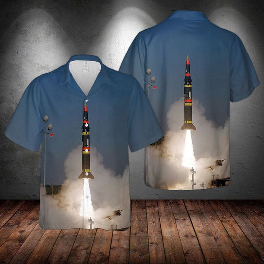 Army Hawaiian Shirt, US Army Pershing II Weapon System Hawaiian Shirt, Veteran Hawaiian Shirts