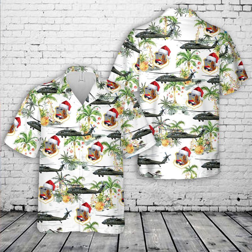 Army Hawaiian Shirt, US Army Puerto Rico Air National Guard UH-60 Black Hawk Rattle Snake Christmas Hawaiian Shirt, Veteran Hawaiian Shirts