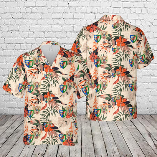 Army Hawaiian Shirt, US Army Ranger - 1st Battalion, 75th Infantry Regiment - 50 Year Anniversary Patch (1974-2024) Hawaiian Shirt, Veteran Hawaiian Shirts