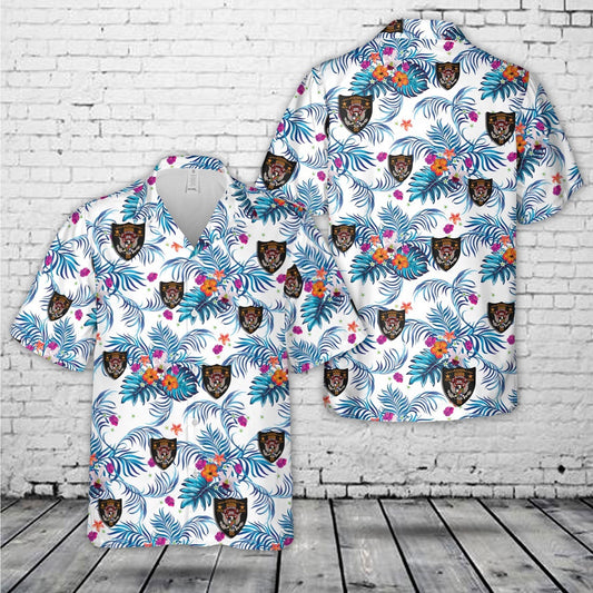 Army Hawaiian Shirt, US Army Ranger - 2nd Battalion, 75th Infantry Regiment - 50 Year Anniversary Patch 1974-2024 Hawaiian Shirt