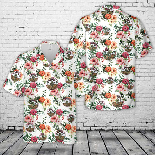 Army Hawaiian Shirt, US Army Ranger Long Range Surveillance Company 425 Infantry Regiment Airborne Hawaiian Shirt, Veteran Hawaiian Shirts