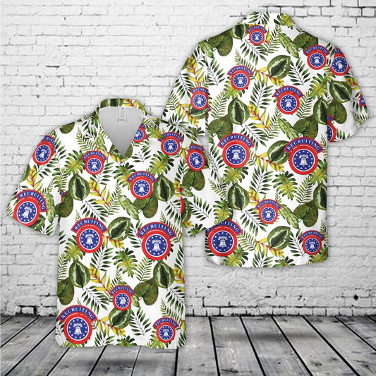 Army Hawaiian Shirt, US Army Recruiting Command (USAREC) Hawaiian Shirt, Veteran Hawaiian Shirts
