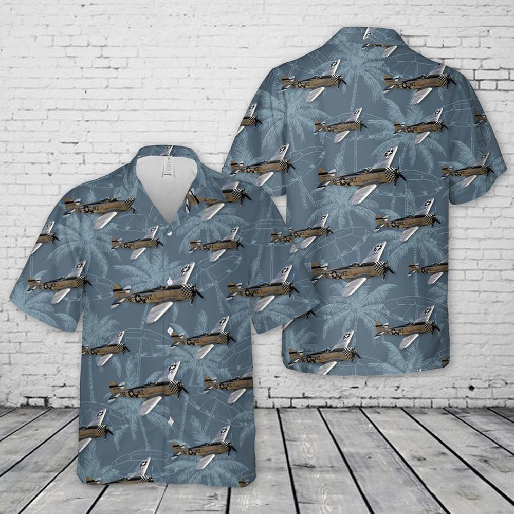 Army Hawaiian Shirt, US Army Republic P-47 Thunderbolt Hawaiian Shirt, Veteran Hawaiian Shirts