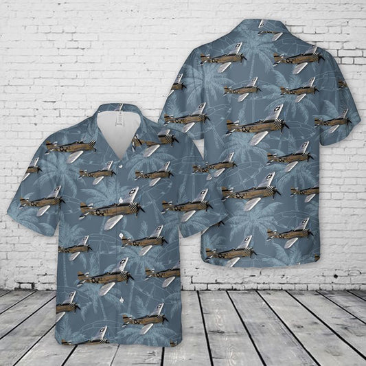 Army Hawaiian Shirt, US Army Republic P-47 Thunderbolt Hawaiian Shirt, Veteran Hawaiian Shirts