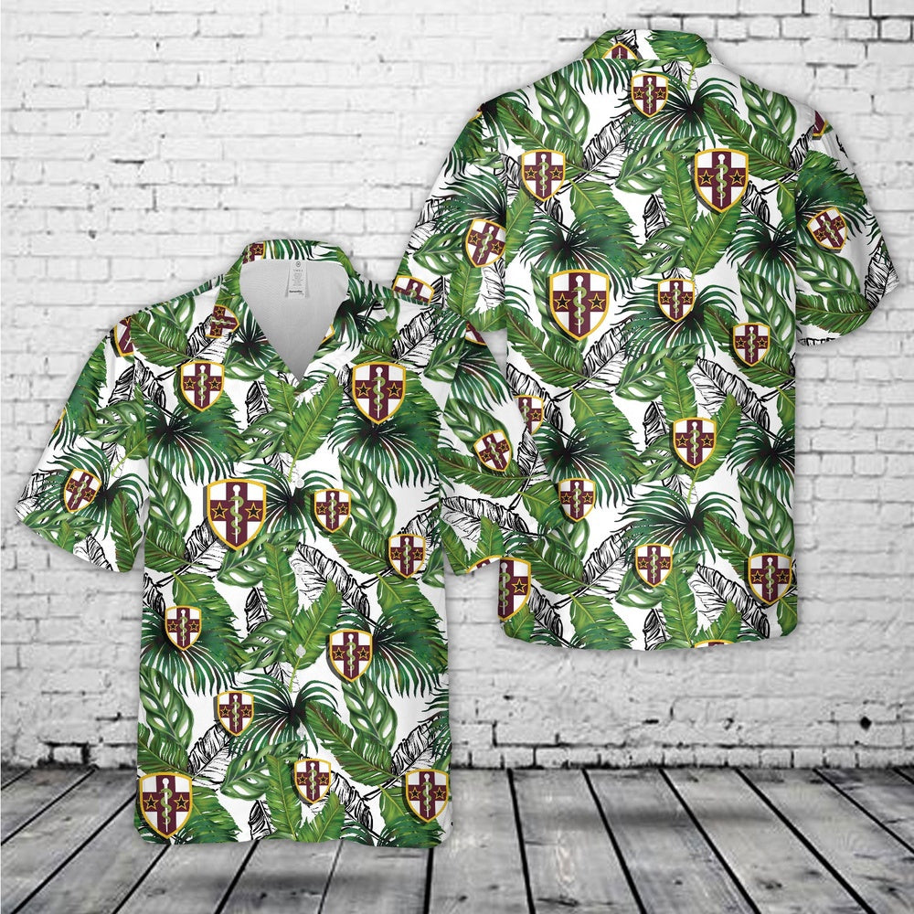 Army Hawaiian Shirt, US Army Reserve Medical Command (AR-MEDCOM) Hawaiian Shirt, Veteran Hawaiian Shirts