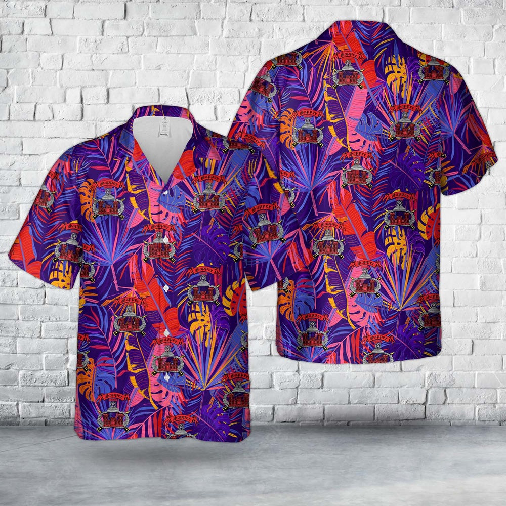 Army Hawaiian Shirt, US Army Sapper Ranger Hawaiian Shirt, Veteran Hawaiian Shirts