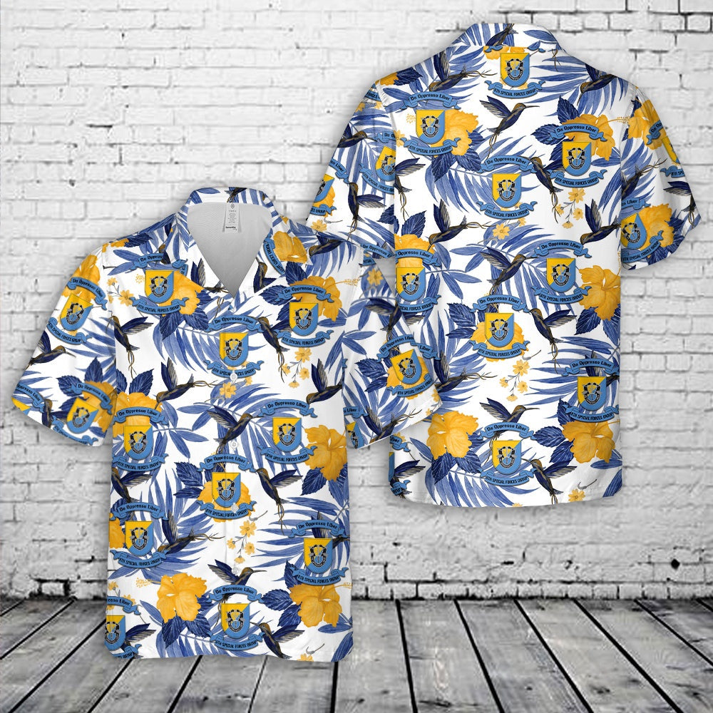 Army Hawaiian Shirt, US Army Special 8th Special Forces Group (8th SFG)(A) Hawaiian Shirt, Veteran Hawaiian Shirts