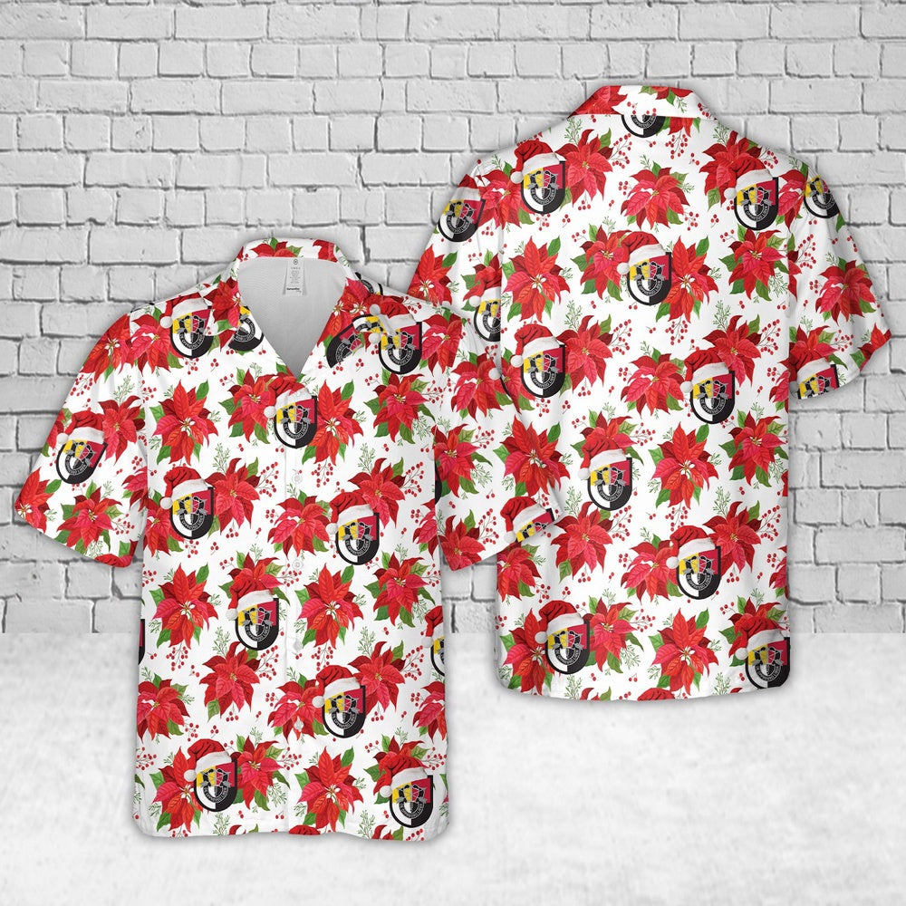Army Hawaiian Shirt, US Army Special Forces 3rd Special Forces Group (Airborne) (3rd SFG(A)) Christmas Hawaiian Shirt, Veteran Hawaiian Shirts
