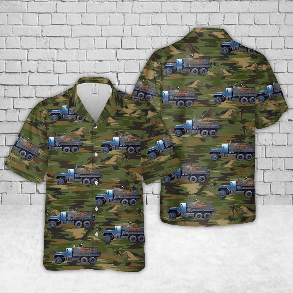 Army Hawaiian Shirt, US Army The Brutus Gun Truck Hawaiian Shirt, Veteran Hawaiian Shirts