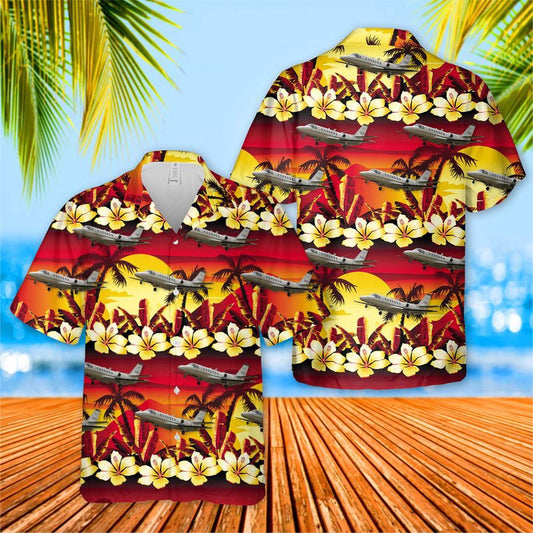 Army Hawaiian Shirt, US Army UC-35A Citation 560 Ultra V Hawaiian Shirt, Veteran Hawaiian Shirts