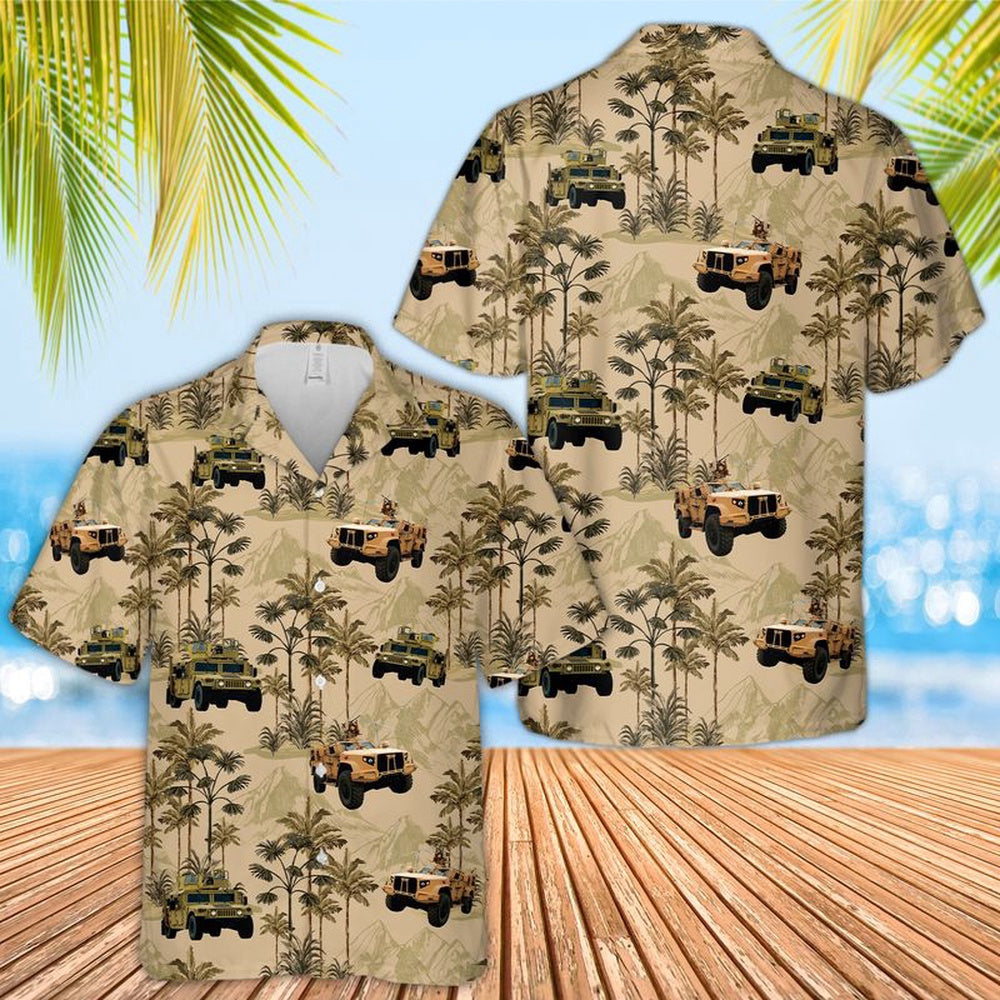 Army Hawaiian Shirt, US Army Vehicles Hawaiian Shirt, Veteran Hawaiian Shirts