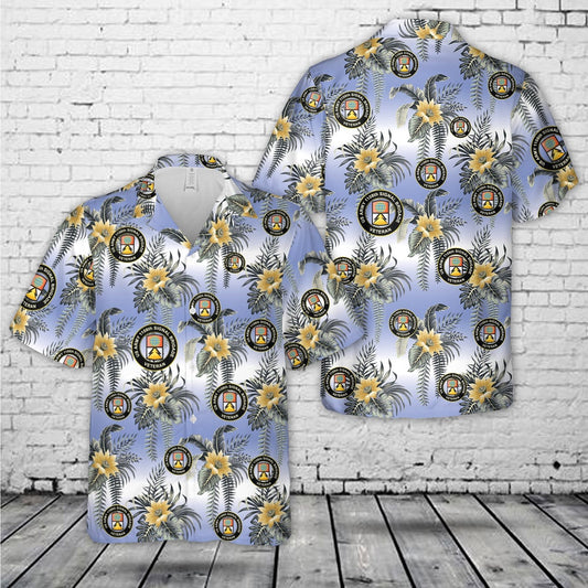 Army Hawaiian Shirt, US Army Veteran 1108th Signal Brigade Hawaiian Shirt, Veteran Hawaiian Shirts