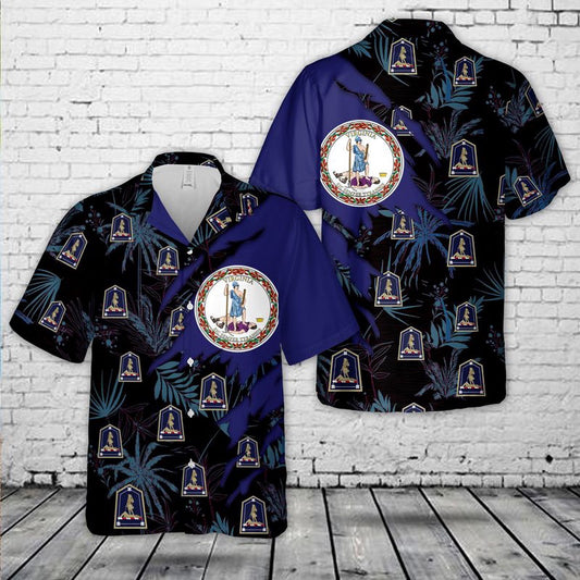 Army Hawaiian Shirt, US Army Virginia Army National Guard Hawaiian Shirt, Veteran Hawaiian Shirts