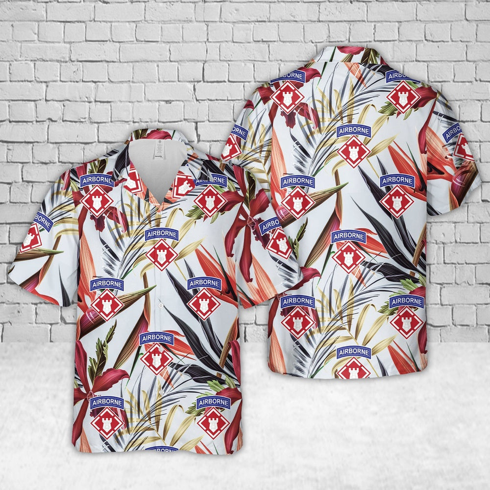 Army Hawaiian Shirt, US Army XVIII Airborne Corps Hawaiian Shirt, Veteran Hawaiian Shirts