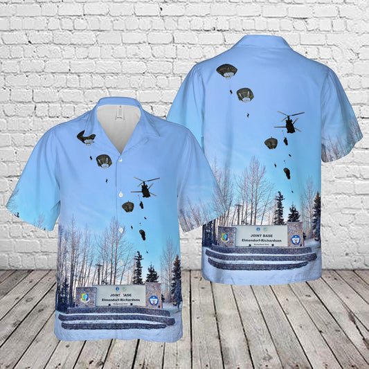 Army Hawaiian Shirt, US Army paratroopers of 4th Infantry Brigade Combat Team Airborne, 25th Infantry Division Hawaiian Shirt, Veteran Hawaiian Shirts