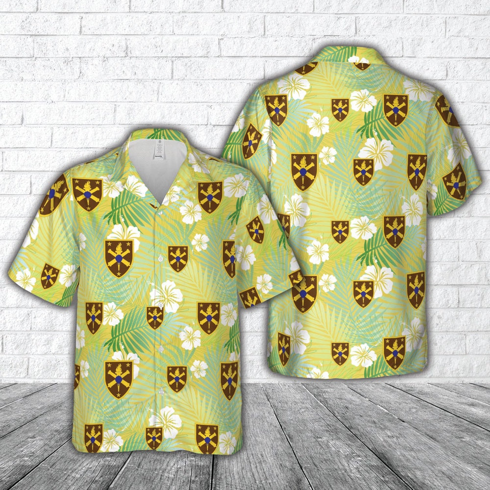 Army Hawaiian Shirt, United States Army'S Warrant Officer Career College (Usawocc) Hawaiian Shirt, Military Aloha Shirts